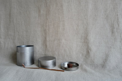 Brushed Stainless Steel Tea Caddy/Canister