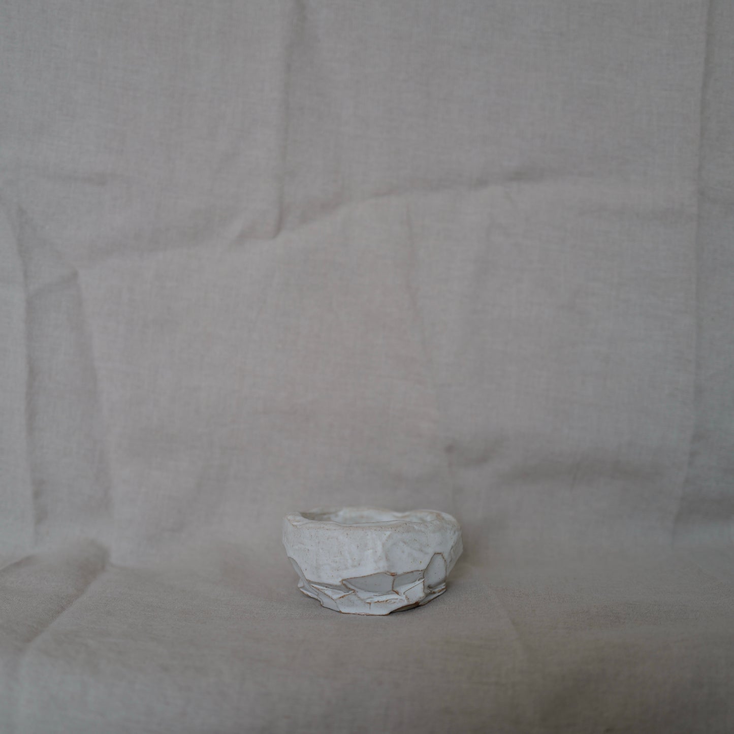 White Carved Bowl I