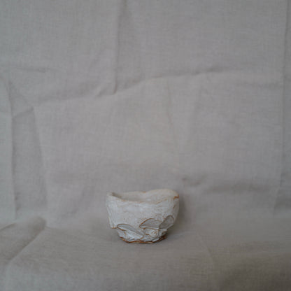 White Carved Bowl II