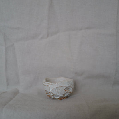 White Carved Bowl II