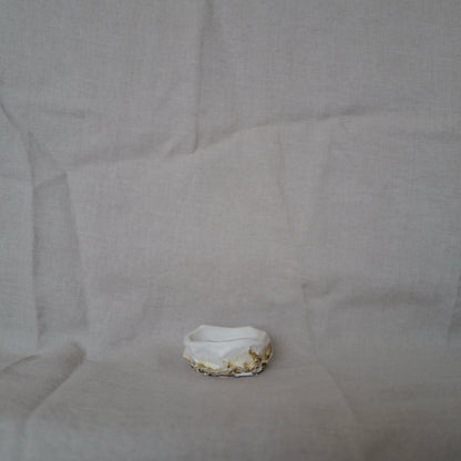 White Matt Oxide Carved Bowl