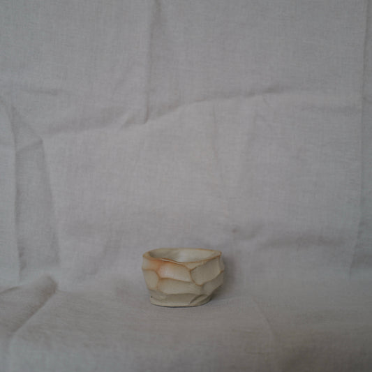 Unglazed Faceted Bowl