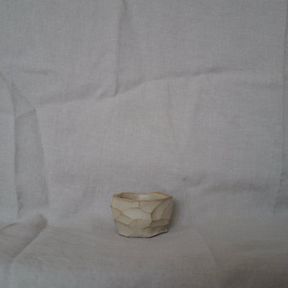 Unglazed Faceted Bowl