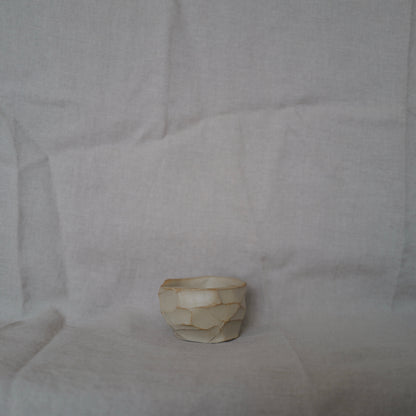 Unglazed Faceted Bowl