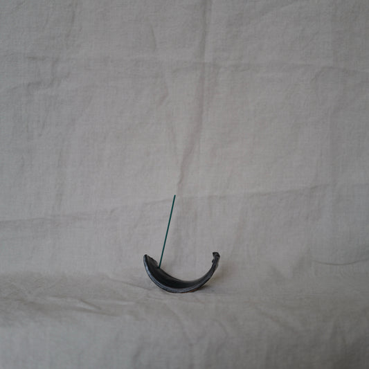 Curved Black Incense Holder II