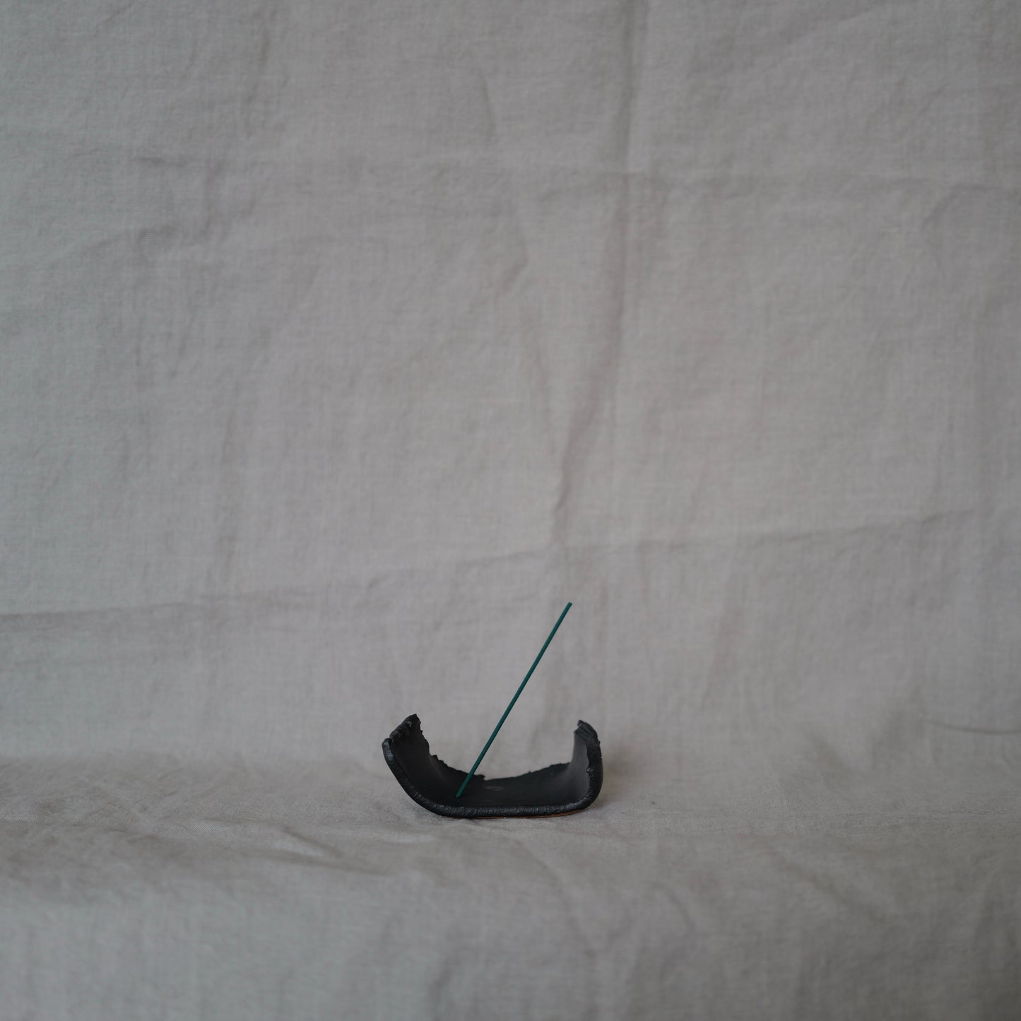 Curved Black Incense Holder III