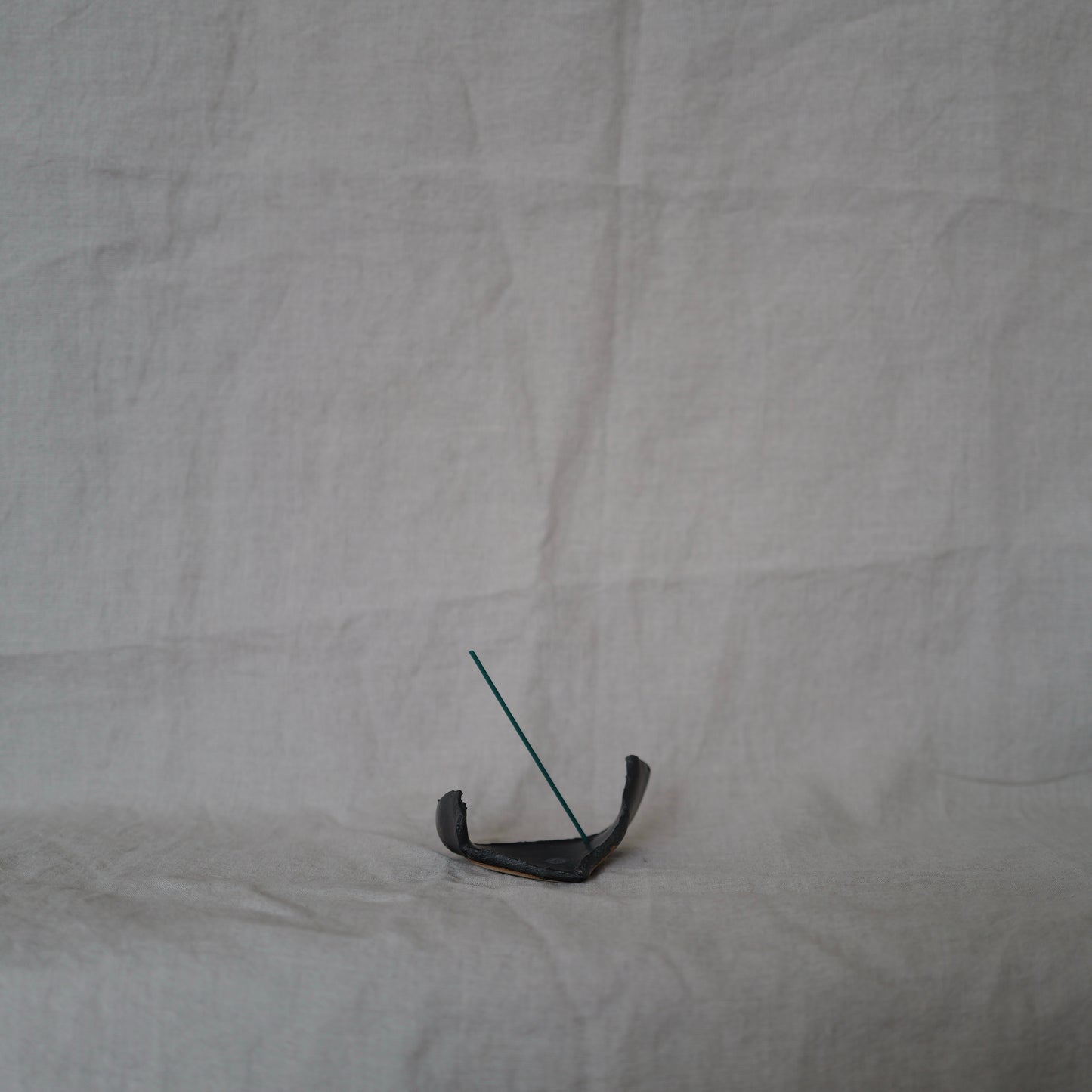 Curved Black Incense Holder III