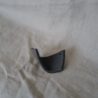 Small Curved Black Incense Holder I