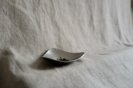 Wasabi Hammered Stainless Steel Small Plate